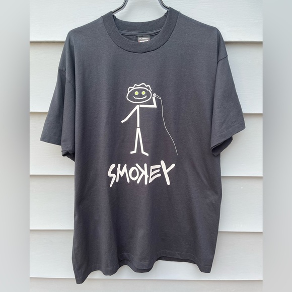 Screen Stars Other - Vintage Smokey T-Shirt / 90s / XXL / Single Stitch